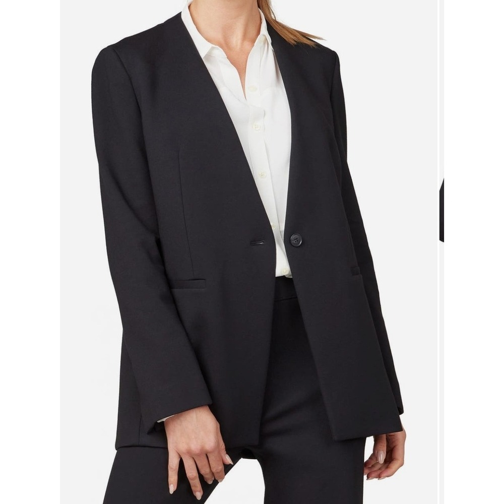 SPANX Perfect Collarless Oversize Ponte Knit‎ Blazer Sz L Career Office Travel
